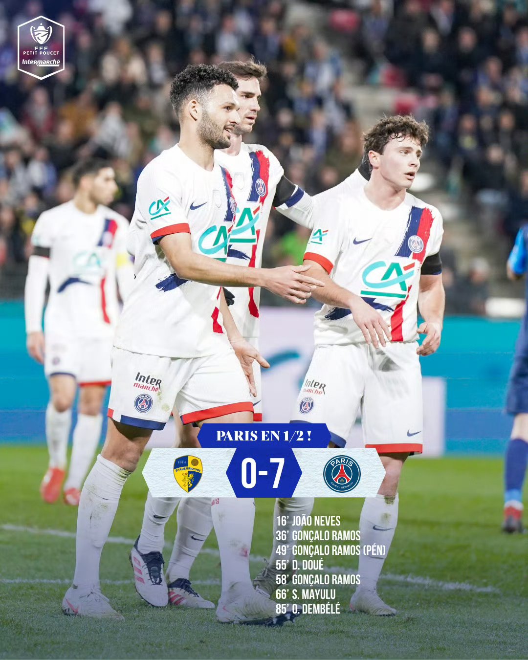 包含今夜布莱顿单刀错失——意甲节点到来罗马单刀错失备战欧超杯，网友：Doinb在法国队比赛中大比分领先的词条